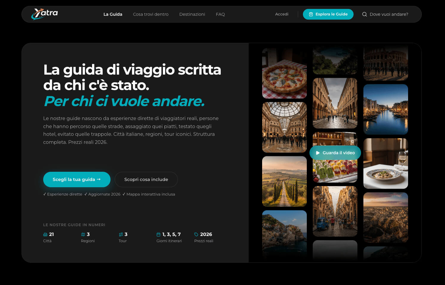 Yatra Guide - Guide di viaggio strutturate